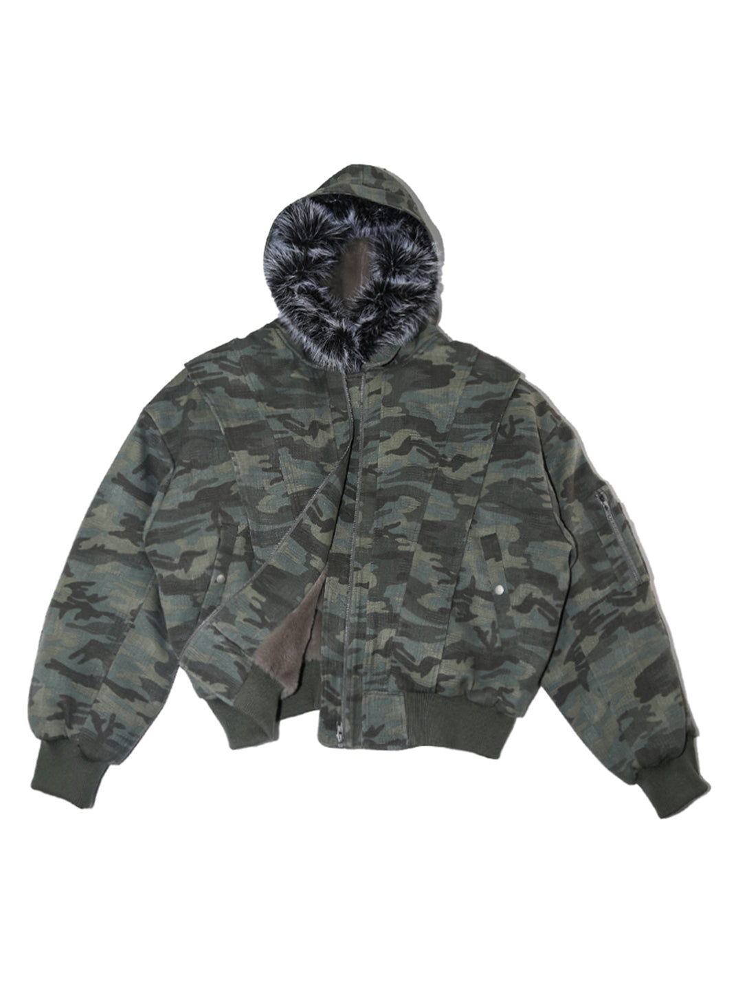 TREclub | Camo Fur Collar Aviator Jacket - PSYLOS 1, TREclub | Camo Fur Collar Aviator Jacket, Jackets, TREclub•JAPAN, PSYLOS 1